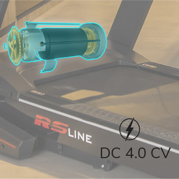 Potente motor 4CV BH Fitness RS900